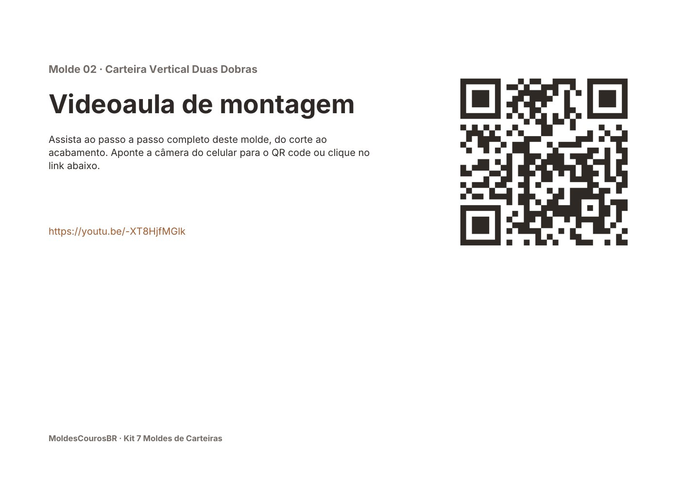 Página do PDF com o QR code da videoaula